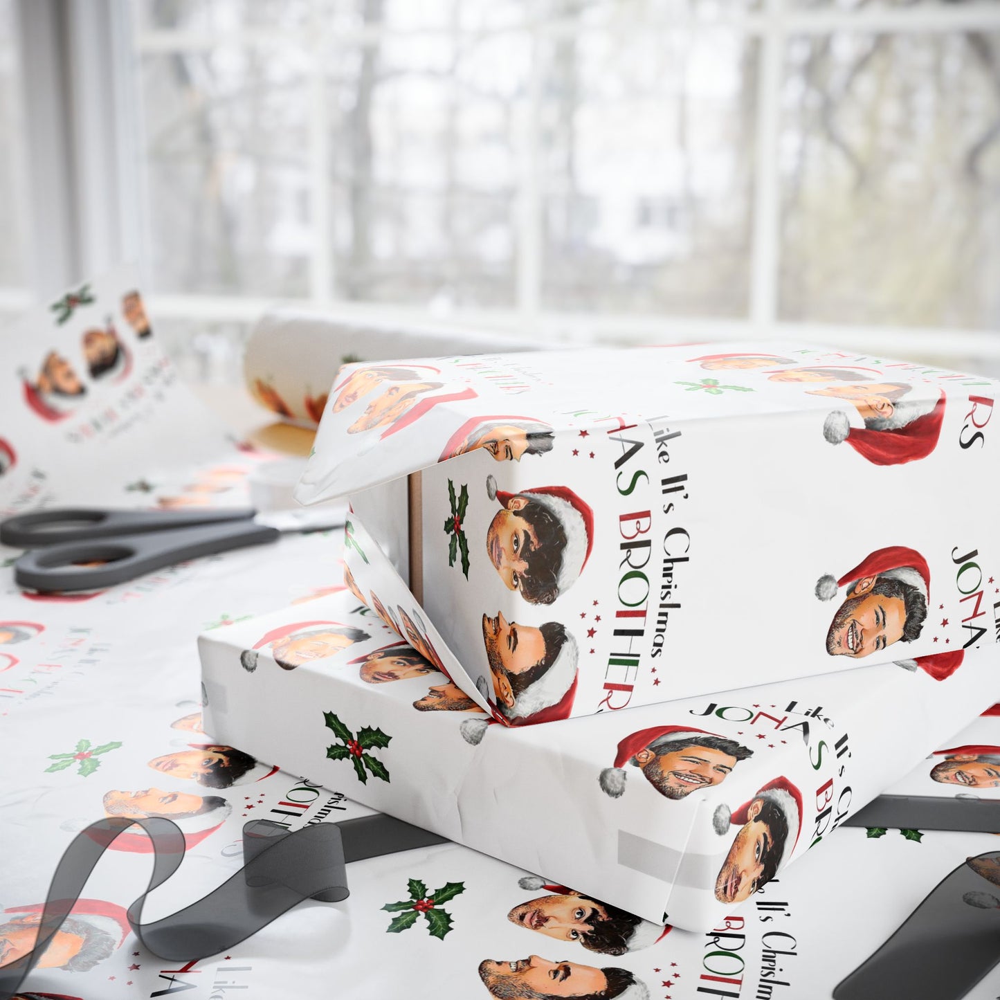 Jonas Brothers “Like it’s Christmas” Wrapping Paper