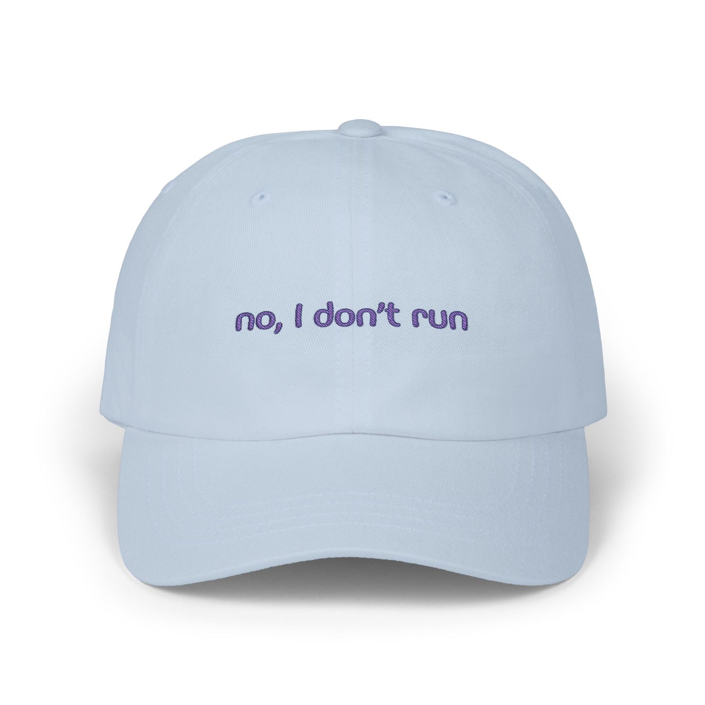 "No, I Don't Run" Alex Russo phrase Embroidered Casual Baseball Hat