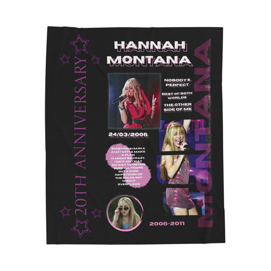 Hannah Montana 20th Anniversary Plush Throw Blanket