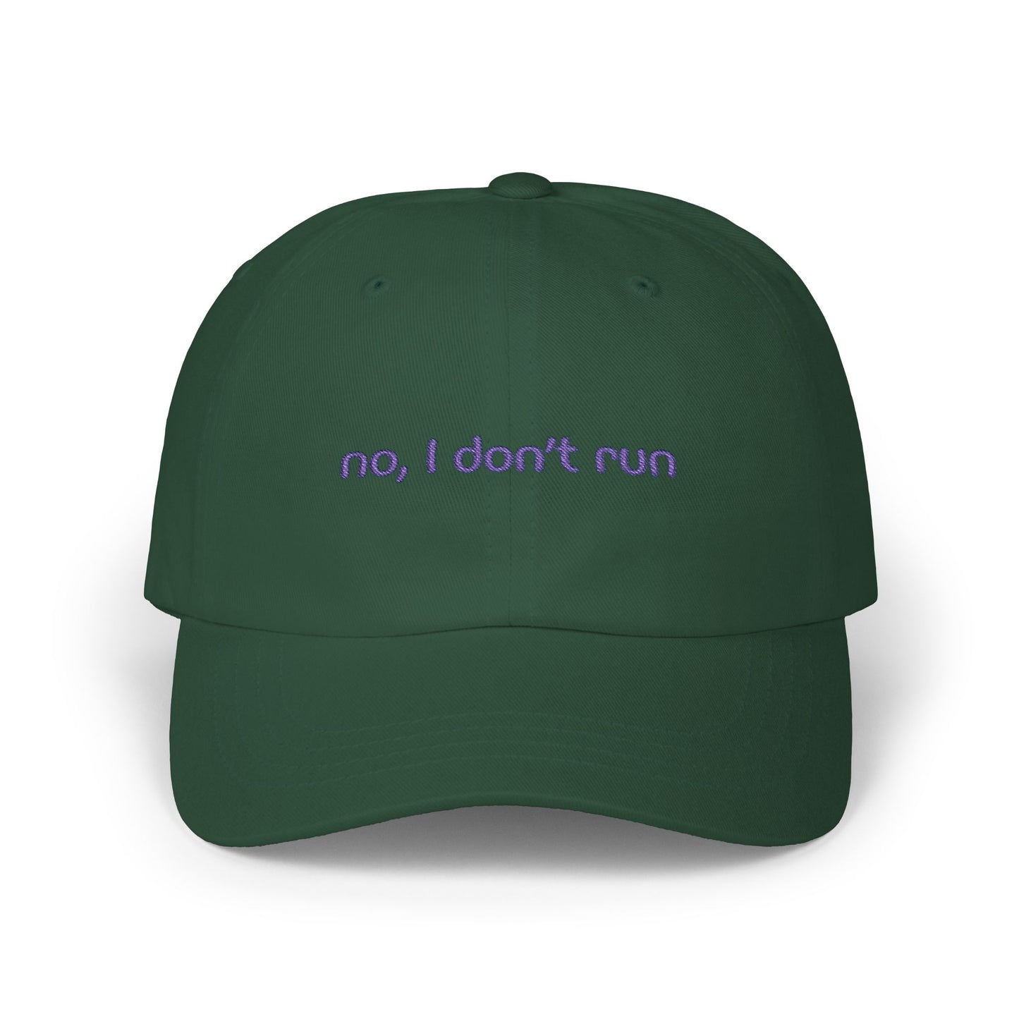 "No, I Don't Run" Alex Russo phrase Embroidered Casual Baseball Hat